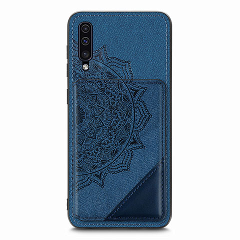 Samsung Galaxy A30S用極薄ソフトケース シリコンケース 耐衝撃 全面保護 マグネット式 バンパー S03D サムスン ネイビー