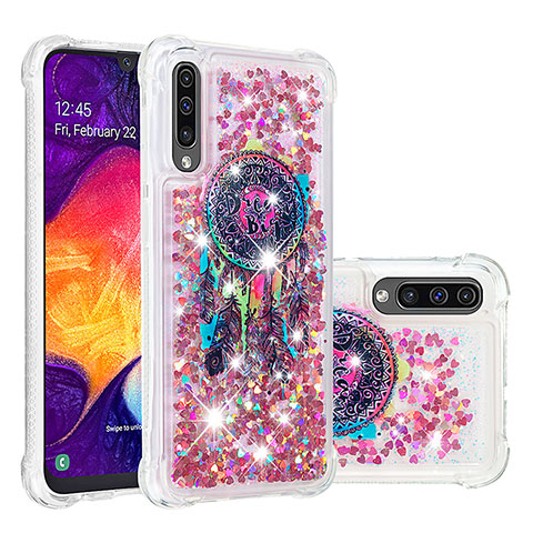 Samsung Galaxy A30S用シリコンケース ソフトタッチラバー ブリンブリン カバー S04 サムスン マルチカラー