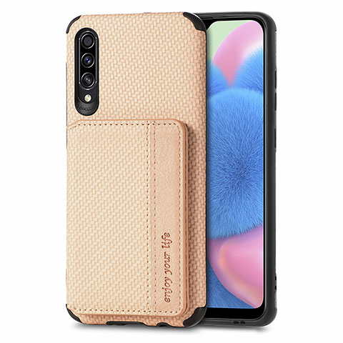 Samsung Galaxy A30S用極薄ソフトケース シリコンケース 耐衝撃 全面保護 マグネット式 バンパー S01D サムスン ゴールド