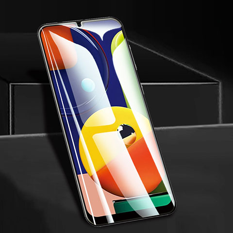 Samsung Galaxy A50用強化ガラス フル液晶保護フィルム F09 サムスン ブラック