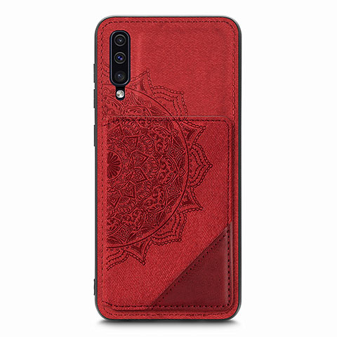 Samsung Galaxy A50S用極薄ソフトケース シリコンケース 耐衝撃 全面保護 マグネット式 バンパー S03D サムスン レッド