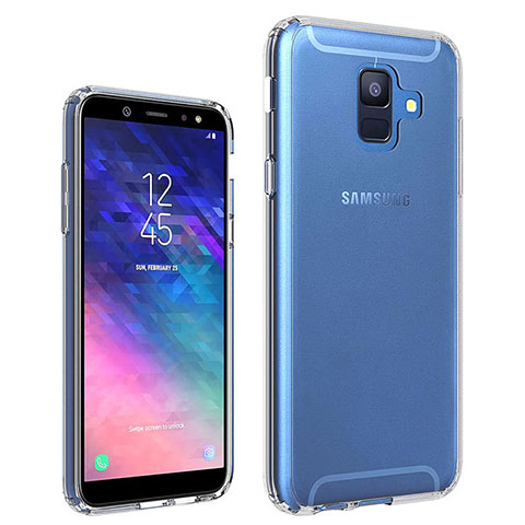 Samsung Galaxy A6 (2018) Dual SIM用極薄ソフトケース シリコンケース 耐衝撃 全面保護 クリア透明 カバー サムスン クリア