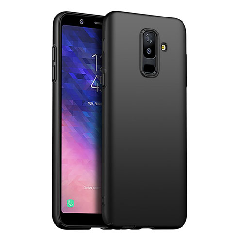 Samsung Galaxy A6 Plus (2018)用ハードケース プラスチック 質感もマット サムスン ブラック