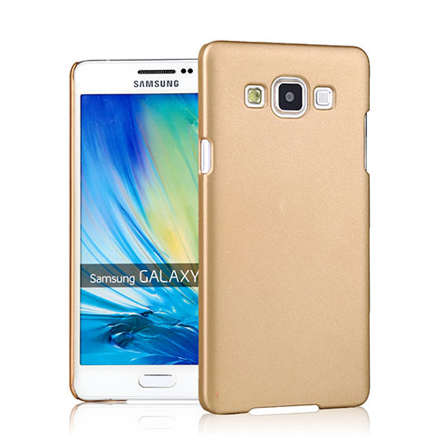 Samsung Galaxy A7 Duos SM-A700F A700FD用ハードケース プラスチック 質感もマット サムスン ゴールド