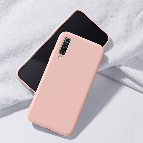 Samsung Galaxy A70S用360度 フルカバー極薄ソフトケース シリコンケース 耐衝撃 全面保護 バンパー C01 サムスン ピンク