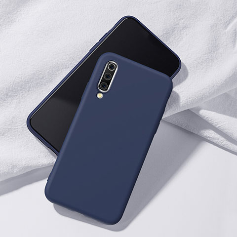 Samsung Galaxy A70S用360度 フルカバー極薄ソフトケース シリコンケース 耐衝撃 全面保護 バンパー C01 サムスン ネイビー