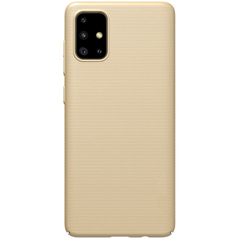 Samsung Galaxy A71 5G用ハードケース プラスチック 質感もマット カバー M01 サムスン ゴールド