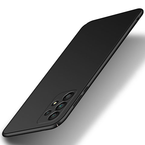 Samsung Galaxy A72 4G用ハードケース プラスチック 質感もマット カバー YK1 サムスン ブラック