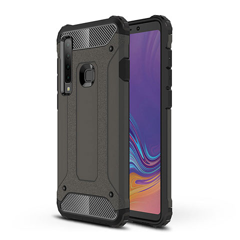 Samsung Galaxy A9 (2018) A920用ハイブリットバンパーケース プラスチック 兼シリコーン カバー WL1 サムスン ダークグレー