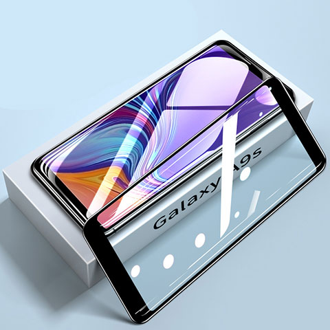 Samsung Galaxy A9 (2018) A920用強化ガラス フル液晶保護フィルム サムスン ブラック