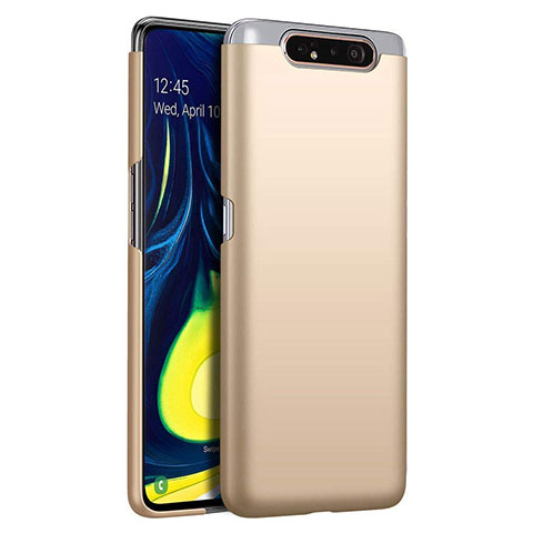 Samsung Galaxy A90 4G用ハードケース プラスチック 質感もマット カバー Z01 サムスン ゴールド