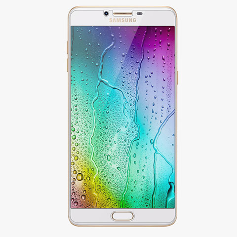 Samsung Galaxy C9 Pro C9000用強化ガラス 液晶保護フィルム R02 サムスン クリア