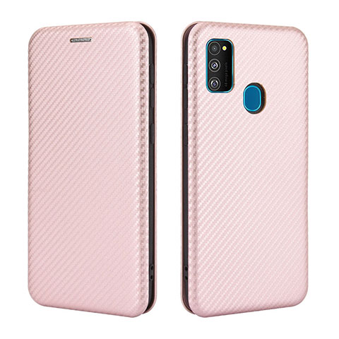 Samsung Galaxy M30s用手帳型 レザーケース スタンド カバー L02Z サムスン ローズゴールド