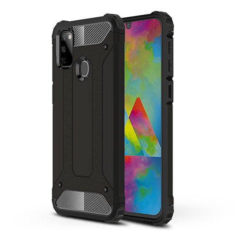 Samsung Galaxy M30s用ハイブリットバンパーケース プラスチック 兼シリコーン カバー WL1 サムスン ブラック