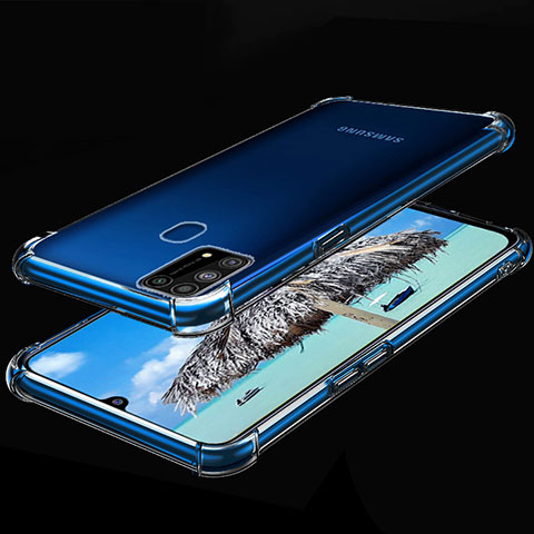 Samsung Galaxy M31 Prime Edition用極薄ソフトケース シリコンケース 耐衝撃 全面保護 クリア透明 H01 サムスン クリア
