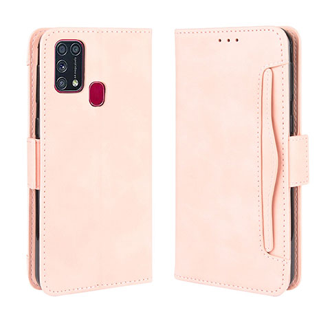 Samsung Galaxy M31 Prime Edition用手帳型 レザーケース スタンド カバー BY3 サムスン ピンク