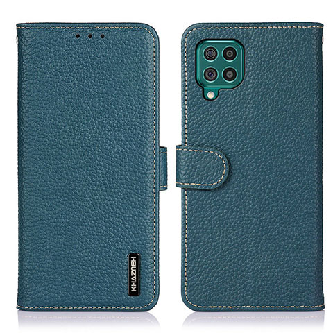 Samsung Galaxy M62 4G用手帳型 レザーケース スタンド カバー B01H サムスン グリーン