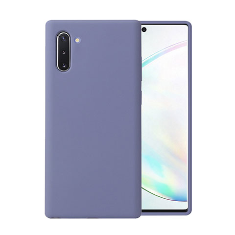 Samsung Galaxy Note 10用360度 フルカバー極薄ソフトケース シリコンケース 耐衝撃 全面保護 バンパー C02 サムスン パープル