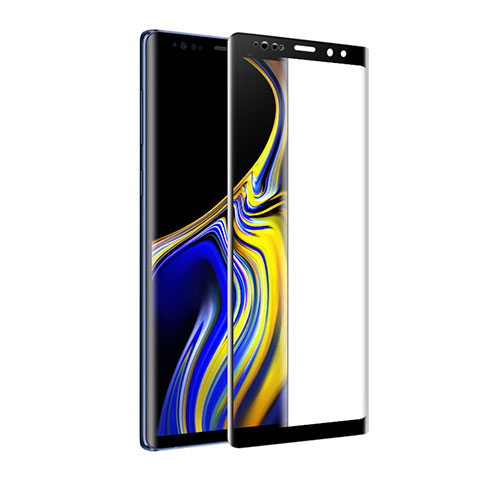 Samsung Galaxy Note 9用強化ガラス フル液晶保護フィルム サムスン ブラック