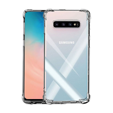 Samsung Galaxy S10 5G用極薄ソフトケース シリコンケース 耐衝撃 全面保護 クリア透明 K03 サムスン クリア