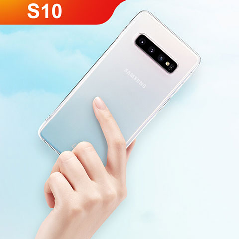 Samsung Galaxy S10用極薄ソフトケース シリコンケース 耐衝撃 全面保護 クリア透明 T10 サムスン クリア