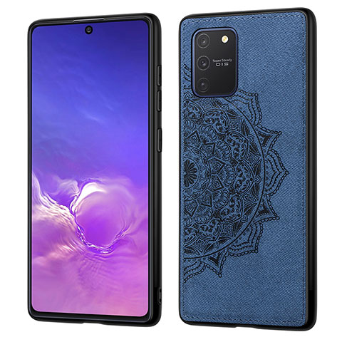 Samsung Galaxy S10 Lite用極薄ソフトケース シリコンケース 耐衝撃 全面保護 マグネット式 バンパー S03D サムスン ネイビー