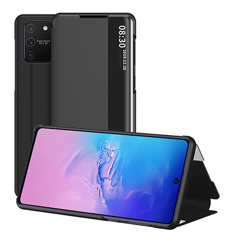 Samsung Galaxy S10 Lite用手帳型 レザーケース スタンド カバー ZL2 サムスン ブラック