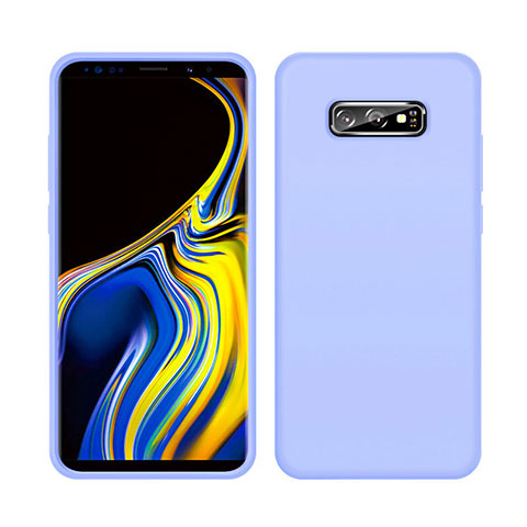 Samsung Galaxy S10e用360度 フルカバー極薄ソフトケース シリコンケース 耐衝撃 全面保護 バンパー C04 サムスン パープル