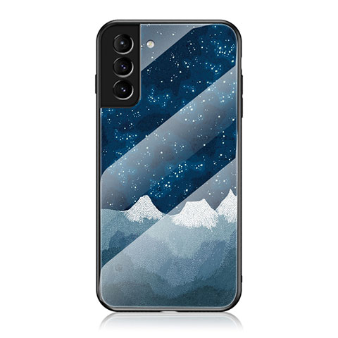 Samsung Galaxy S22 5G用ハイブリットバンパーケース プラスチック 星空 鏡面 カバー サムスン ネイビー