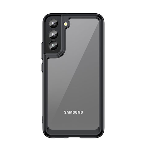 Samsung Galaxy S23 Plus 5G用ハイブリットバンパーケース クリア透明 プラスチック カバー M03 サムスン ブラック