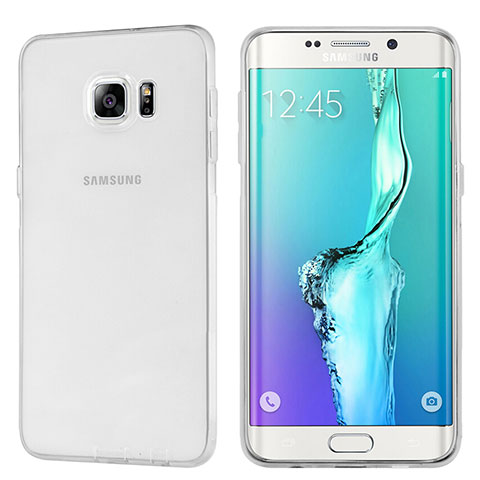 Samsung Galaxy S6 Edge+ Plus SM-G928F用極薄ソフトケース シリコンケース 耐衝撃 全面保護 クリア透明 T04 サムスン クリア