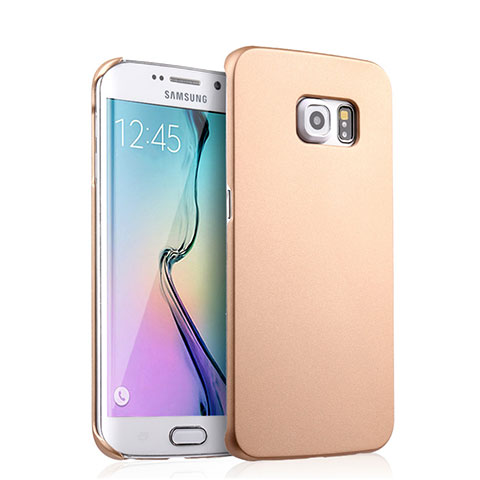 Samsung Galaxy S6 Edge SM-G925用ハードケース プラスチック 質感もマット サムスン ゴールド