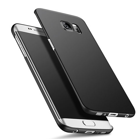 Samsung Galaxy S6 Edge SM-G925用ハードケース プラスチック 質感もマット M01 サムスン ブラック