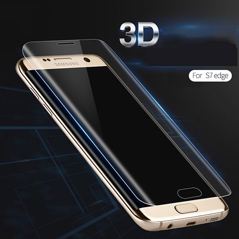 Samsung Galaxy S7 Edge G935F用強化ガラス 3D 液晶保護フィルム サムスン クリア