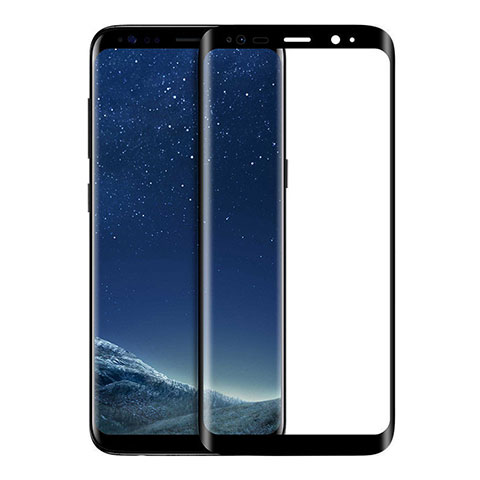 Samsung Galaxy S8用強化ガラス フル液晶保護フィルム F05 サムスン ブラック