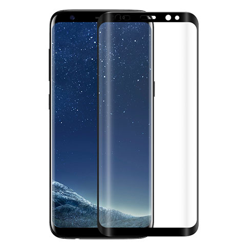 Samsung Galaxy S9用強化ガラス フル液晶保護フィルム F06 サムスン ブラック