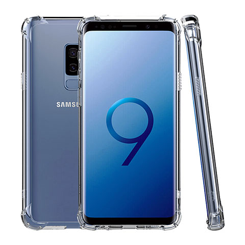 Samsung Galaxy S9 Plus用極薄ソフトケース シリコンケース 耐衝撃 全面保護 クリア透明 T05 サムスン クリア