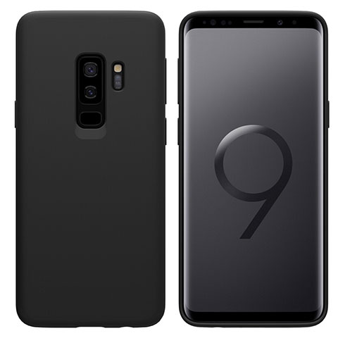 Samsung Galaxy S9 Plus用極薄ソフトケース シリコンケース 耐衝撃 全面保護 S03 サムスン ブラック