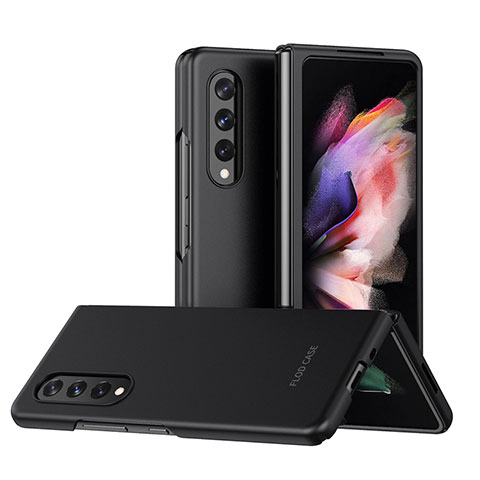 Samsung Galaxy Z Fold3 5G用ハードケース プラスチック 質感もマット カバー L08 サムスン ブラック