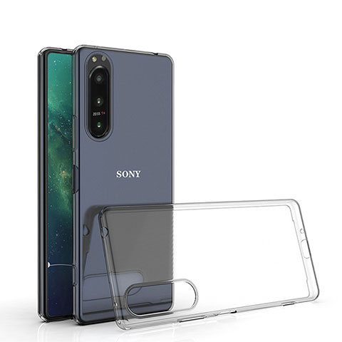 Sony Xperia 1 IV用極薄ソフトケース シリコンケース 耐衝撃 全面保護 クリア透明 T03 ソニー クリア