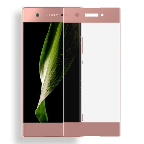 Sony Xperia XA1用強化ガラス フル液晶保護フィルム ソニー ローズゴールド