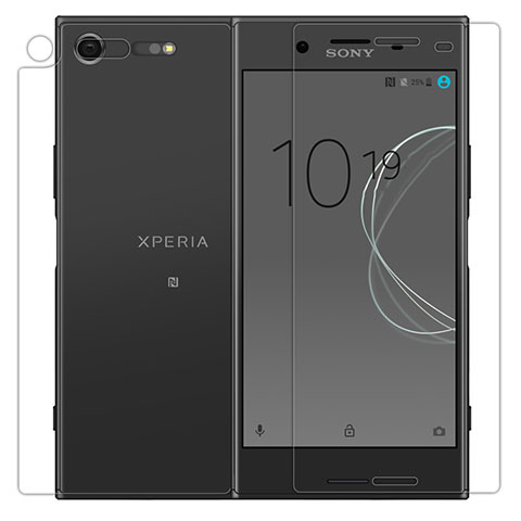 Sony Xperia XZ Premium用高光沢 液晶保護フィルム 背面保護フィルム同梱 ソニー クリア