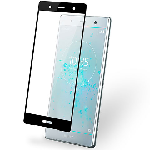 Sony Xperia XZ2 Premium用強化ガラス フル液晶保護フィルム F02 ソニー ブラック