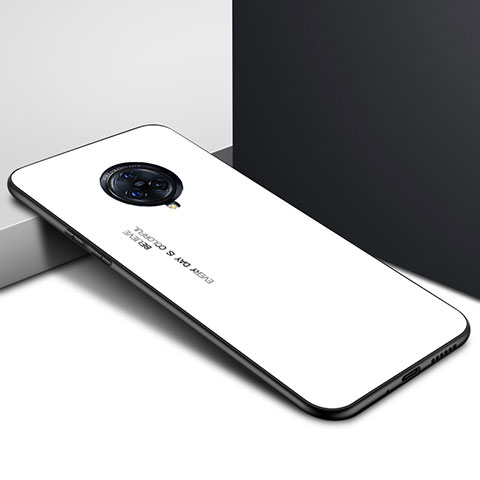Vivo Nex 3 5G用ハイブリットバンパーケース プラスチック 鏡面 カバー Vivo ホワイト