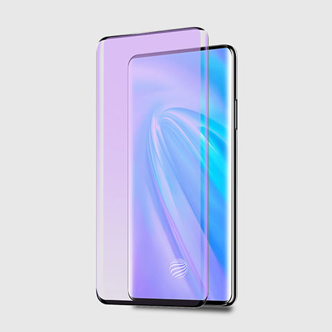 Vivo Nex 3S用強化ガラス フル液晶保護フィルム アンチグレア ブルーライト Vivo ブラック