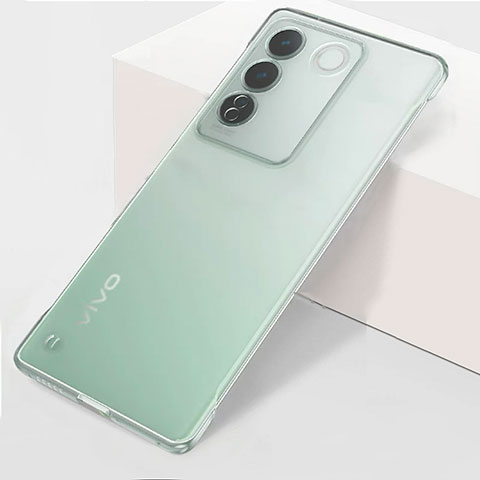 Vivo V27e 5G用ハードカバー クリスタル クリア透明 フレームレス Vivo クリア