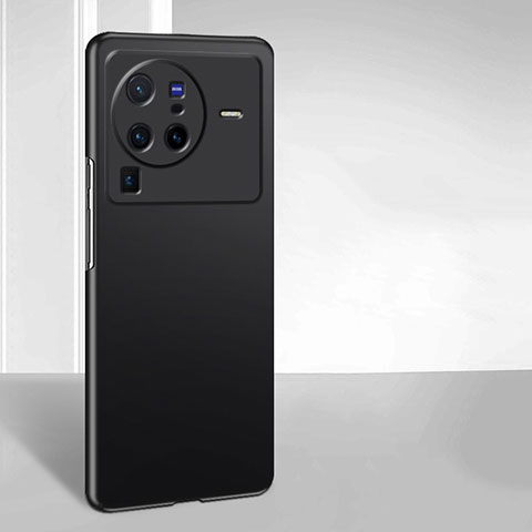 Vivo X80 Pro 5G用ハードケース プラスチック 質感もマット カバー YK1 Vivo ブラック