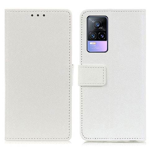 Vivo Y73 (2021)用手帳型 レザーケース スタンド カバー M08L Vivo ホワイト