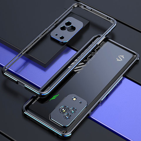 Xiaomi Black Shark 5 5G用ケース 高級感 手触り良い アルミメタル 製の金属製 バンパー カバー S01 Xiaomi ネイビー・ブラック