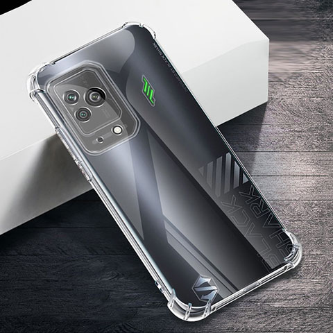 Xiaomi Black Shark 5 5G用極薄ソフトケース シリコンケース 耐衝撃 全面保護 クリア透明 T04 Xiaomi クリア